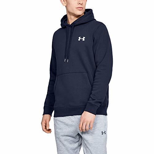 Moda Under Armour Rival Fitted Pull Over Sudadera con Capucha, Hombre, Azul