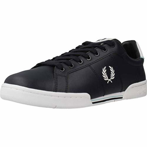 Fashion FRED PERRY B722 Leather Zapatillas Moda Hombres Azul