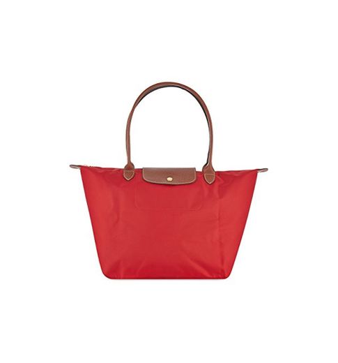 Longchamp - Bolsa de Sintético Mujer, color Rojo, talla 19x30x31 cm