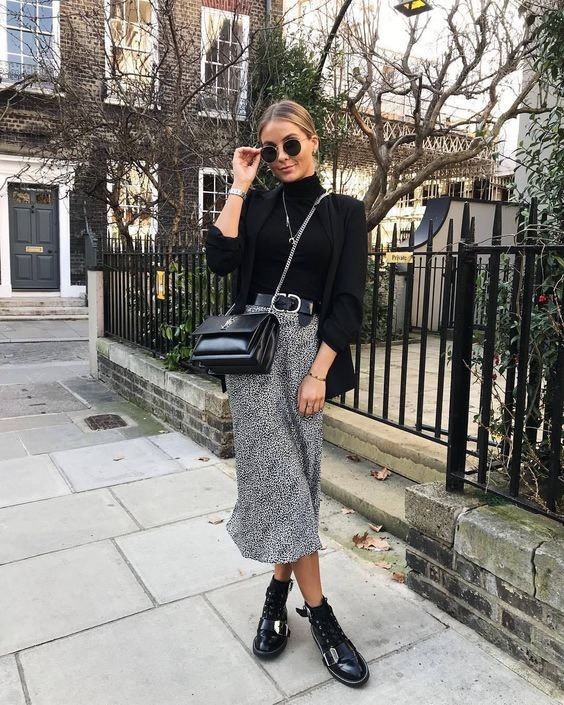 Social Outfit com Saia para o inverno