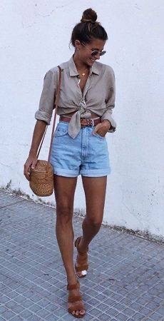 Social Outfit com calções 
