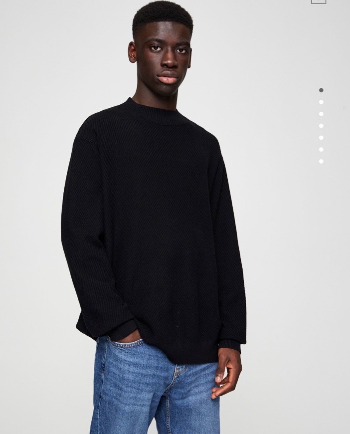 Social Sweater com gola perkins de manga comprida 