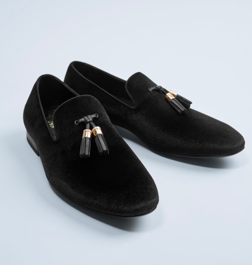 Fashion Mocassim veludo (preto)