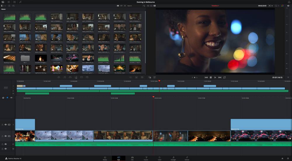 Moda Blackmagic DaVinci Resolve 16