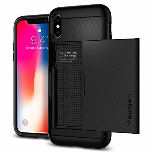 Electronics Spigen Funda iPhone X, [Crystal Wallet] Slim de Doble Capa de diseño