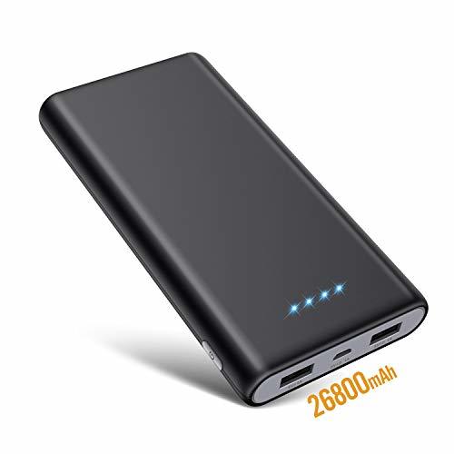 Social SWEYE Batería Externa 26800mAH Carga Rápida de Power Bank 2 USB Cargar