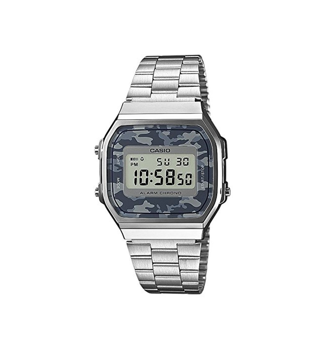 Moda Casio Reloj Analógico para Unisex de Digital con Correa en Cuero A168WEC-1EF