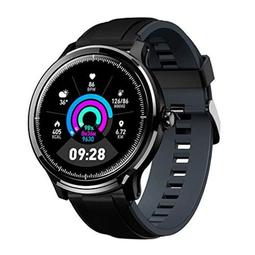 GOKOO Bluetooth Smartwatch Hombre Reloj Inteligente Impermeable IP68 Actividad Monitor Pulsómetro Compatible con Android y iOS Regalo del Día del Padre
