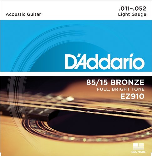 Electronics D'Addario EZ910 Juego de cuerdas para guitarra acústica de bronce