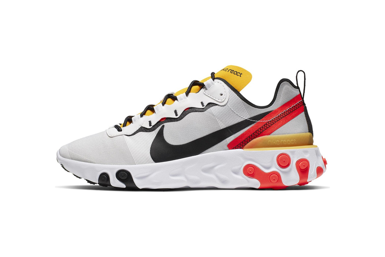 Fashion Nike React Element 55, Zapatillas de Running para Hombre, Negro