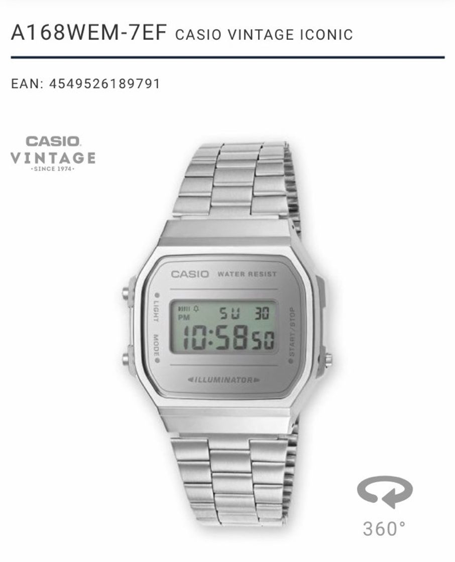 Moda relógio casio 