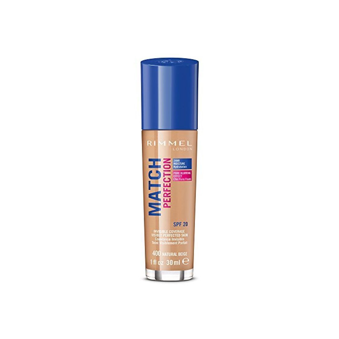 Beauty Rimmel London Match Perfection Foundation Base de Maquillaje Tono 400 Natural Beige