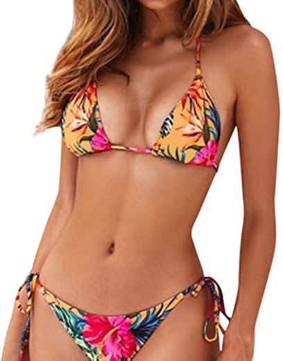2020 Señoras Bikini Estilo Bandeau Beach Set Brasil Traje De Moda Completi Baño Triángulo Bikinis Parte Inferior De Verano Playa De Vacaciones Traje De Baño Traje De Baño Ropa Interior
