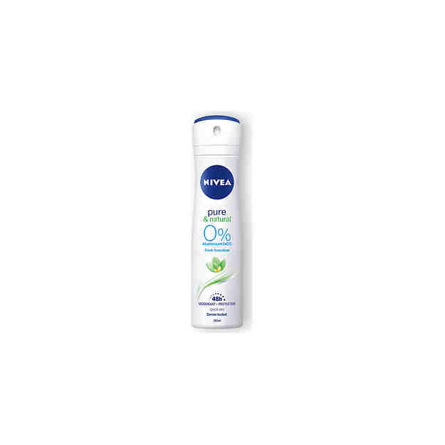 Producto Desodorante en spray pure & natural sin aluminio Nivea 150 m