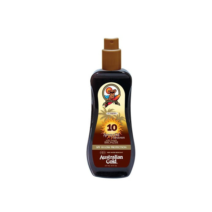 Social Australian Gold Sunscreen Spf10 Spray Gel With Instant Bronzer 237 Ml 1