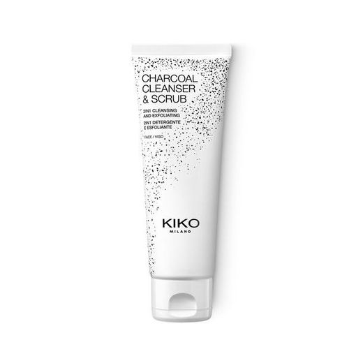 Charcoal 2 in 1 cleanser e scrub Kiko 