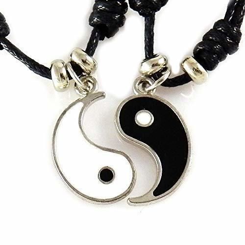 Social AKIEE Collar Yin Yang para Hombre Mujer Niños Niñas Ajustable Colgante Taichi