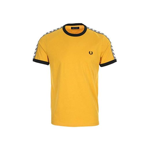 Fred Perry Camiseta T-Shirt Hombre Amarillo S