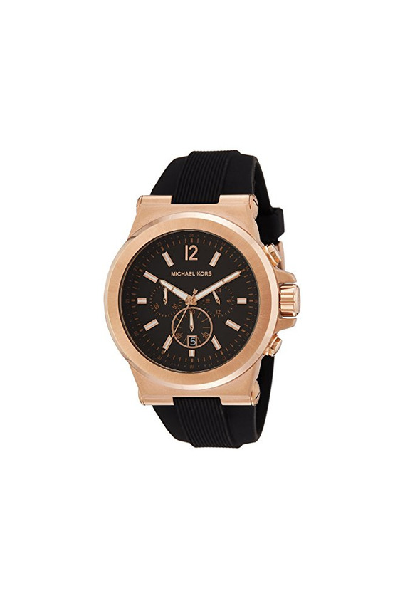Social Michael Kors Reloj Cronógrafo para Hombre de Cuarzo con Correa en Silicona
