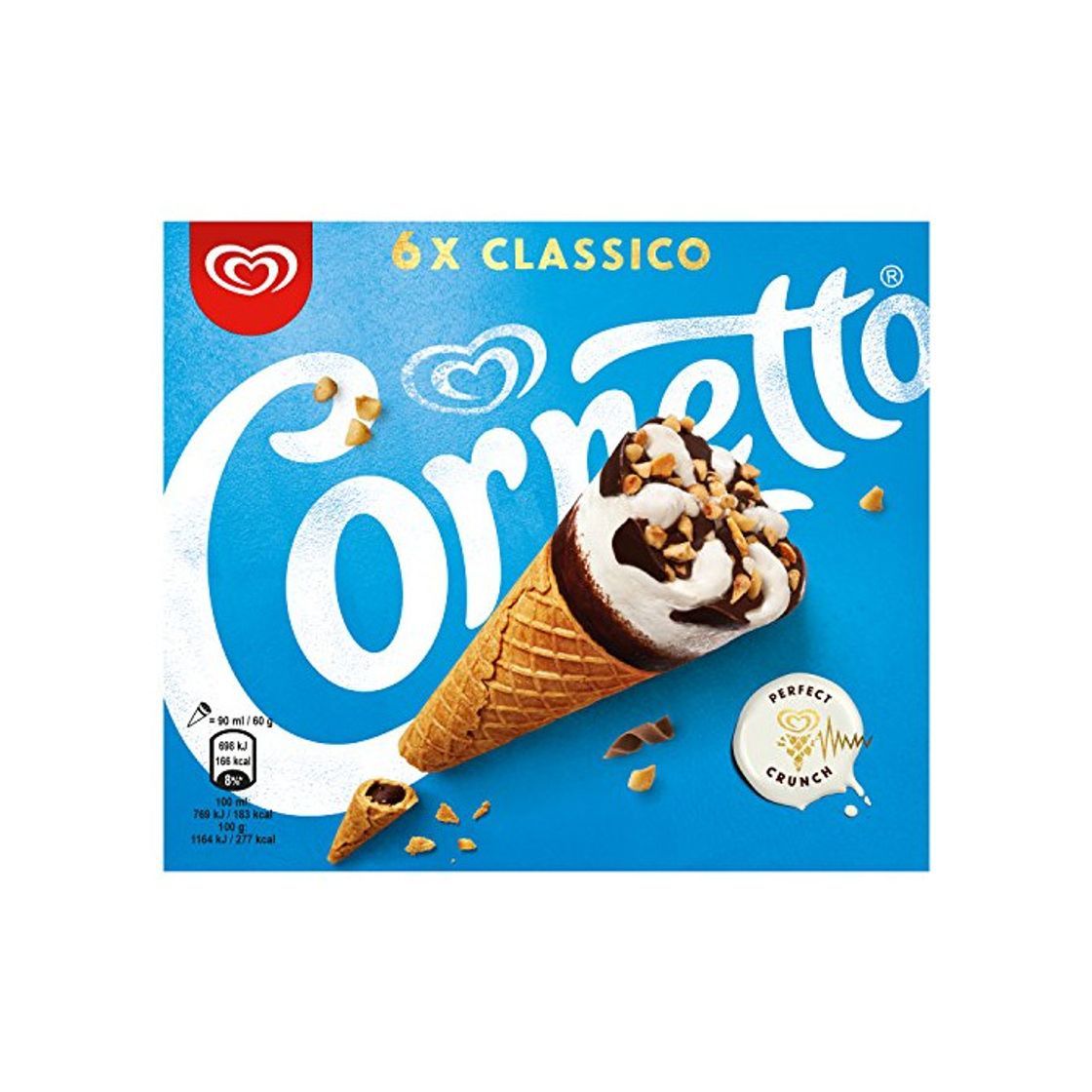 Social Cornetto Helado en Cono Clásico con nata