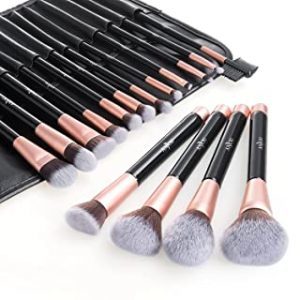 Belleza LZYMSZ 12 piezas Set de pinceles maquillaje profesional Kit de maquillaje esencial