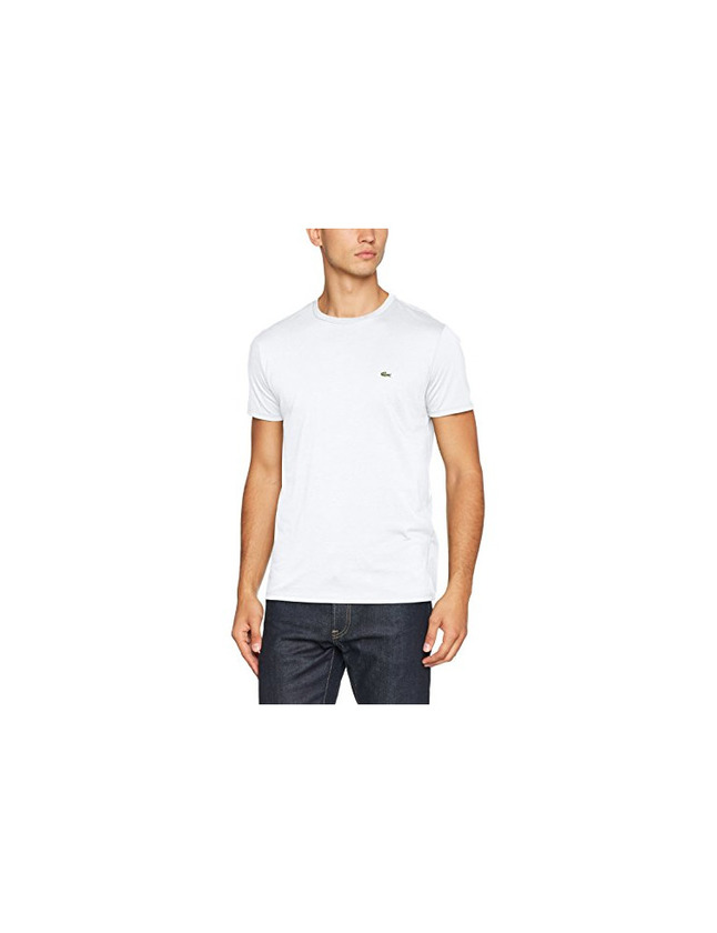 Social Lacoste TH6709, Camiseta para Hombre, Blanco