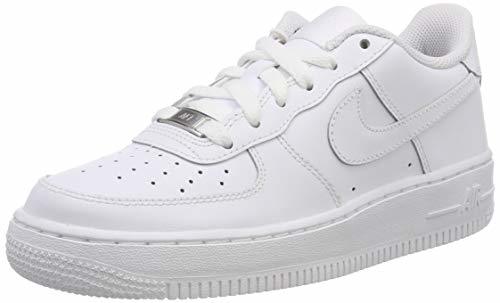 Fashion Nike Air Force 1, Zapatillas de Baloncesto Unisex Niños, Blanco (White / White-White)