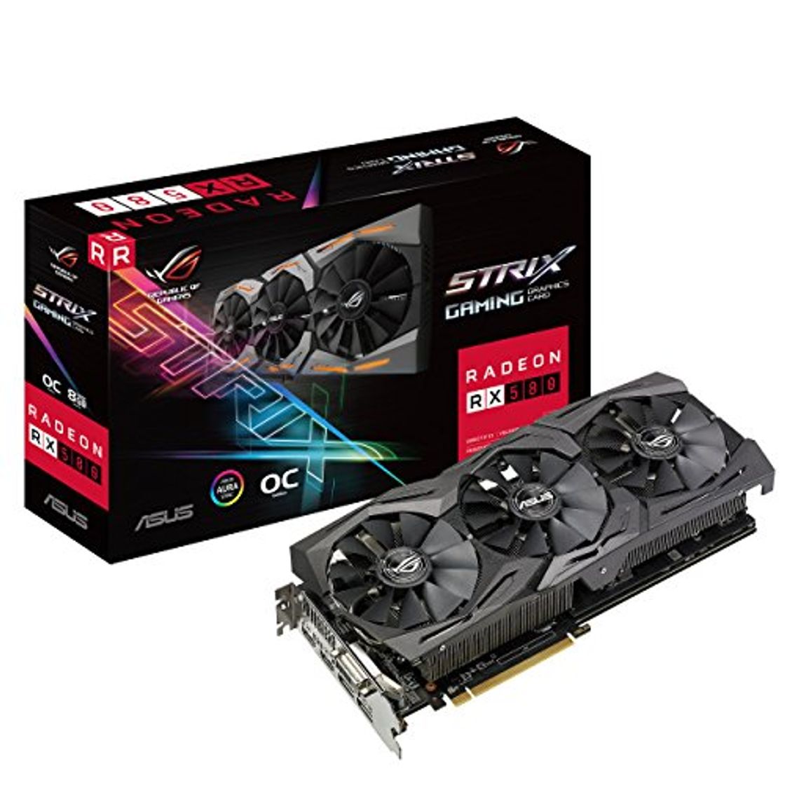 Producto ASUS ROG Strix Radeon RX 580 OC Edition - Tarjeta gráfica