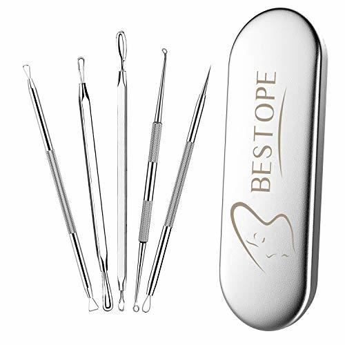 Belleza BESTOPE Juego de 5Pcs Blackhead Remover Dermatologist Grade Kit