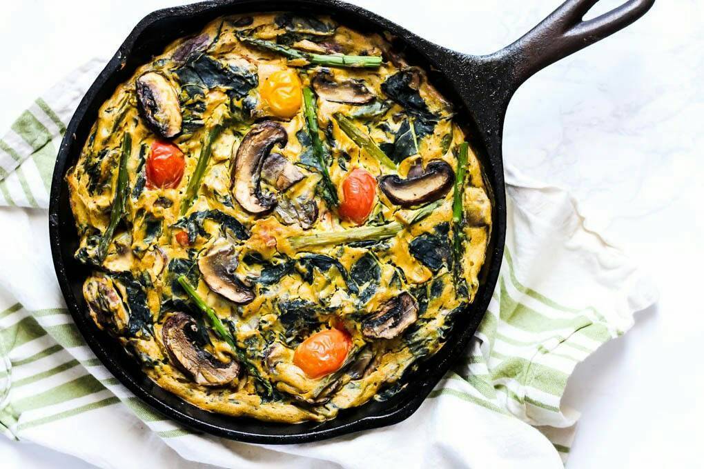 Moda Quiche Vegetariana de Cogumelos e Espargos