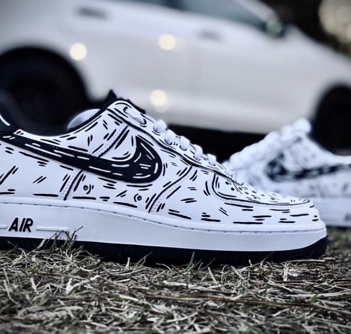 Productos Black and White Sketch Air Force 1