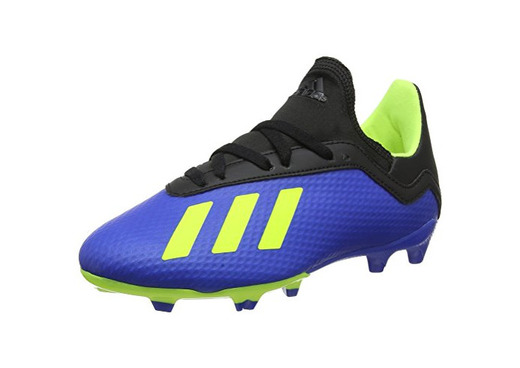 adidas X 18.3 FG, Zapatillas de Fútbol para Niños, Azul