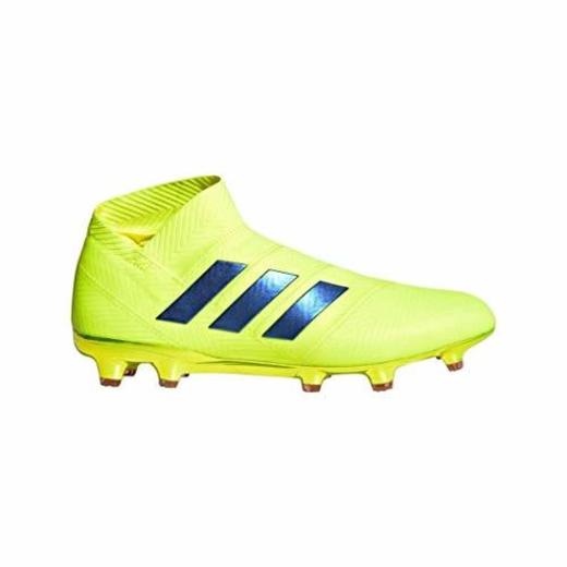 adidas Nemeziz 18+ FG, Bota de fútbol, Solar Yellow-Football Blue-Active Red, Talla
