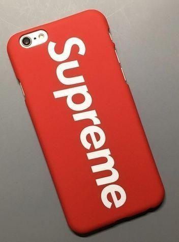 Funda Cover supreme rojo iphone x 8+ 7+ 8 7 6S+ 6S