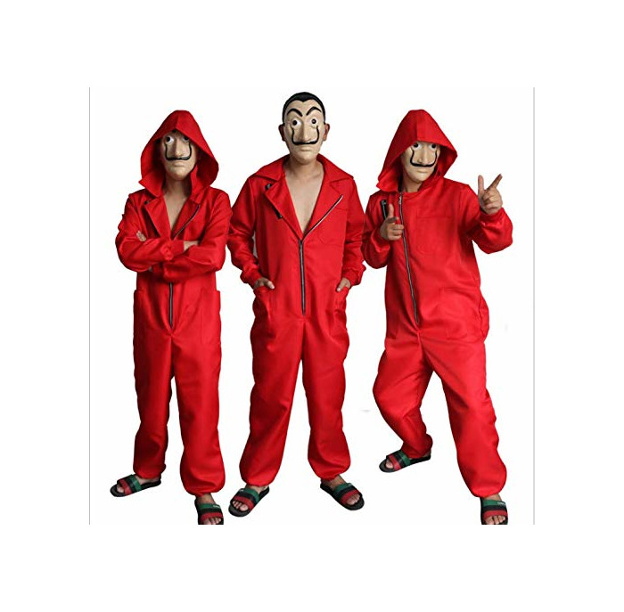 Fashion Disfraz de Halloween La Casa De Papel Cara de la película Realista