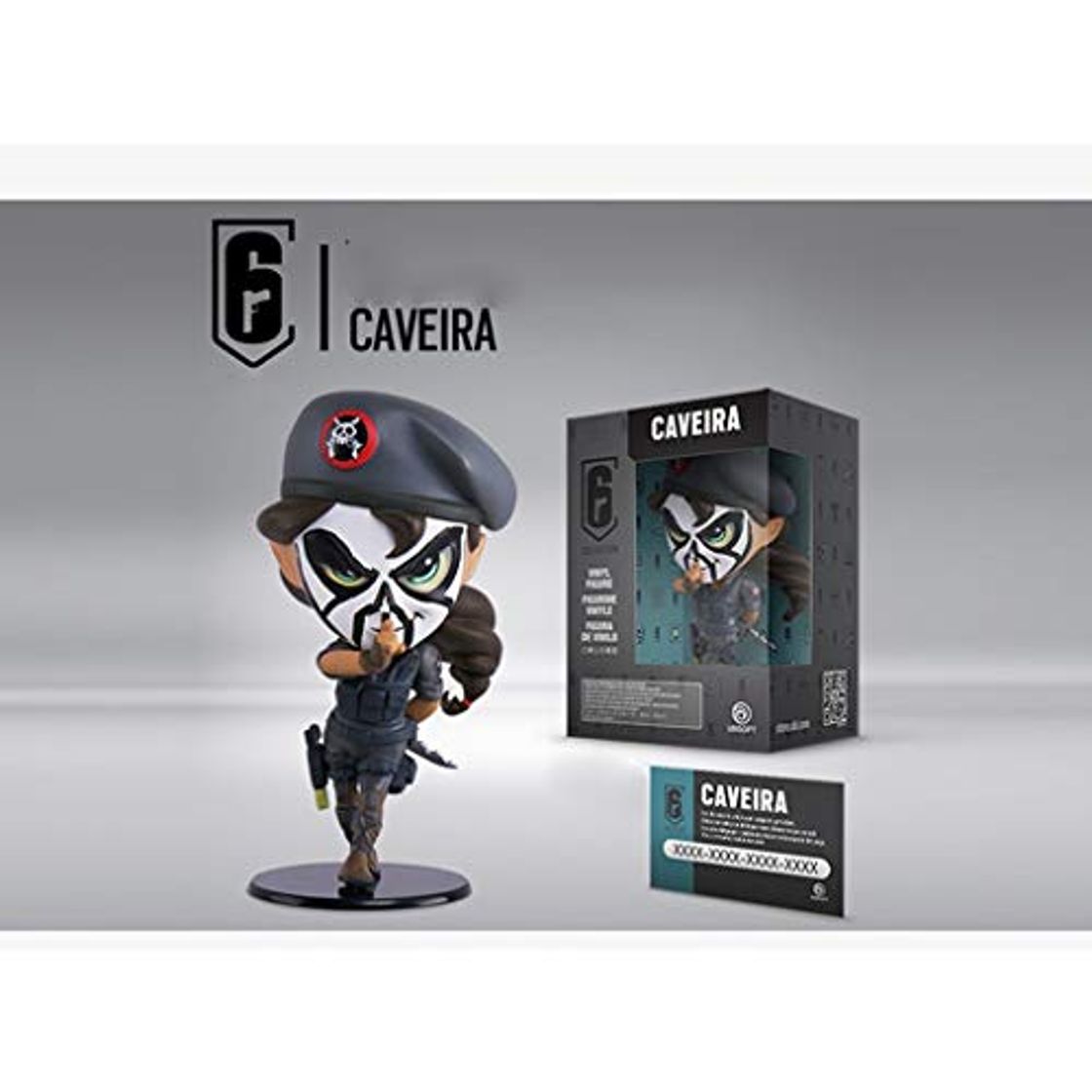 Social ZRY Rainbow Six Cerco Figura Caveira Defensor instalada en un vehículo Popular de Dibujos Animados de Juguete de Regalo de la Sala de Juegos Accesorios Ordenadores