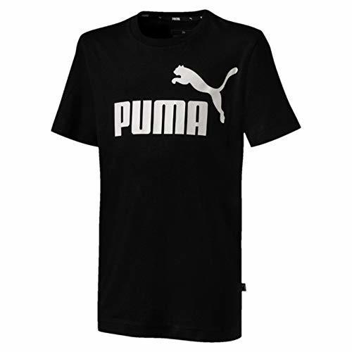 Social PUMA Essentials LG Jr Camiseta de Manga Corta, Niños, Negro