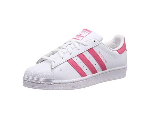 adidas Superstar J, Zapatillas de Gimnasia Unisex Niños, Blanco