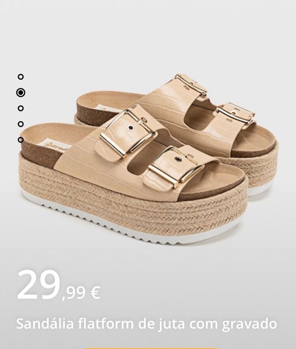 Social Sandálias rasas com fivelas