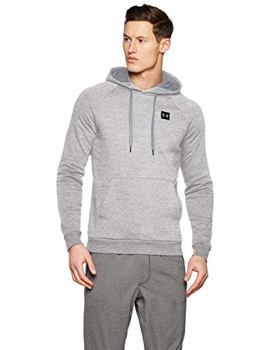 Social Under Armour Rival Fleece Po Hoodie Sudadera con Capucha, Hombre, Gris