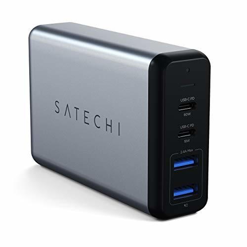 Electronic Satechi Cargador Adaptador de Viaje de 75W Dual Tipo-C PD con 2