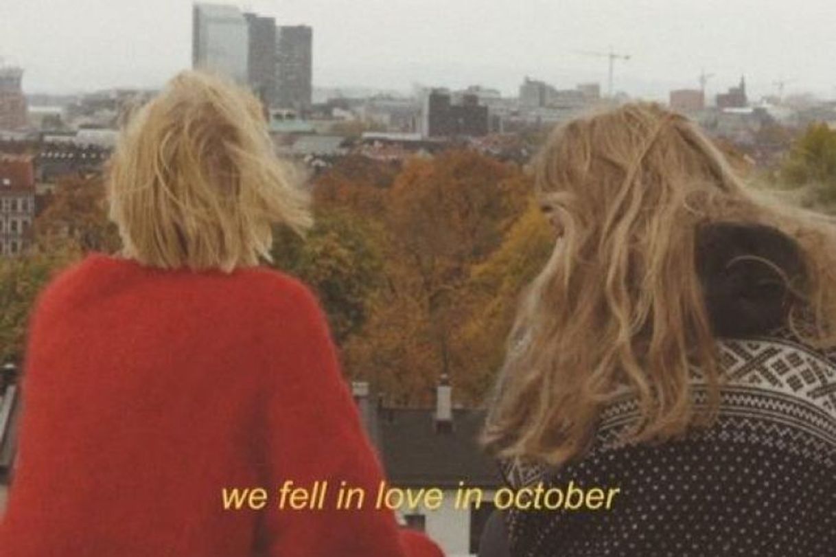 Music girl in red - we fell in love in october