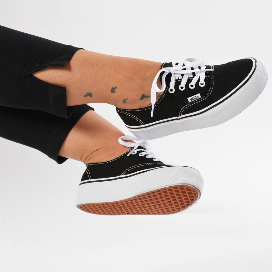 Moda Vans Ward Platform Canvas Zapatillas Mujer, Negro