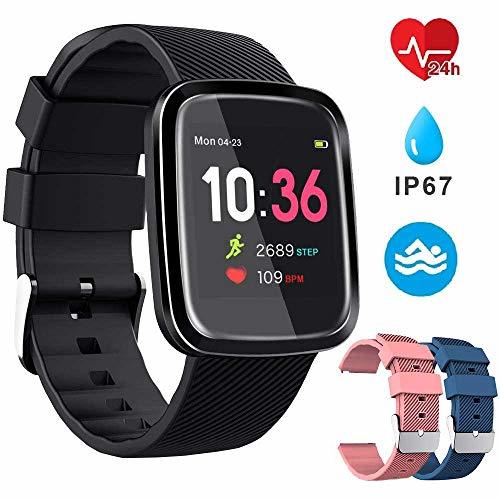 Social Smartwatch Reloj Inteligente Deportivo Pulsera Actividad Inteligente IP67 Duración Batería 10-15 días