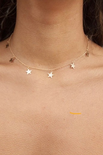 Gold Stars Charm Necklace