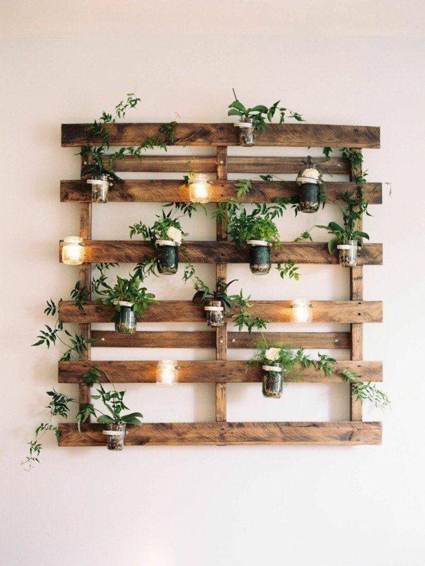Social Plant Pallet Decor
