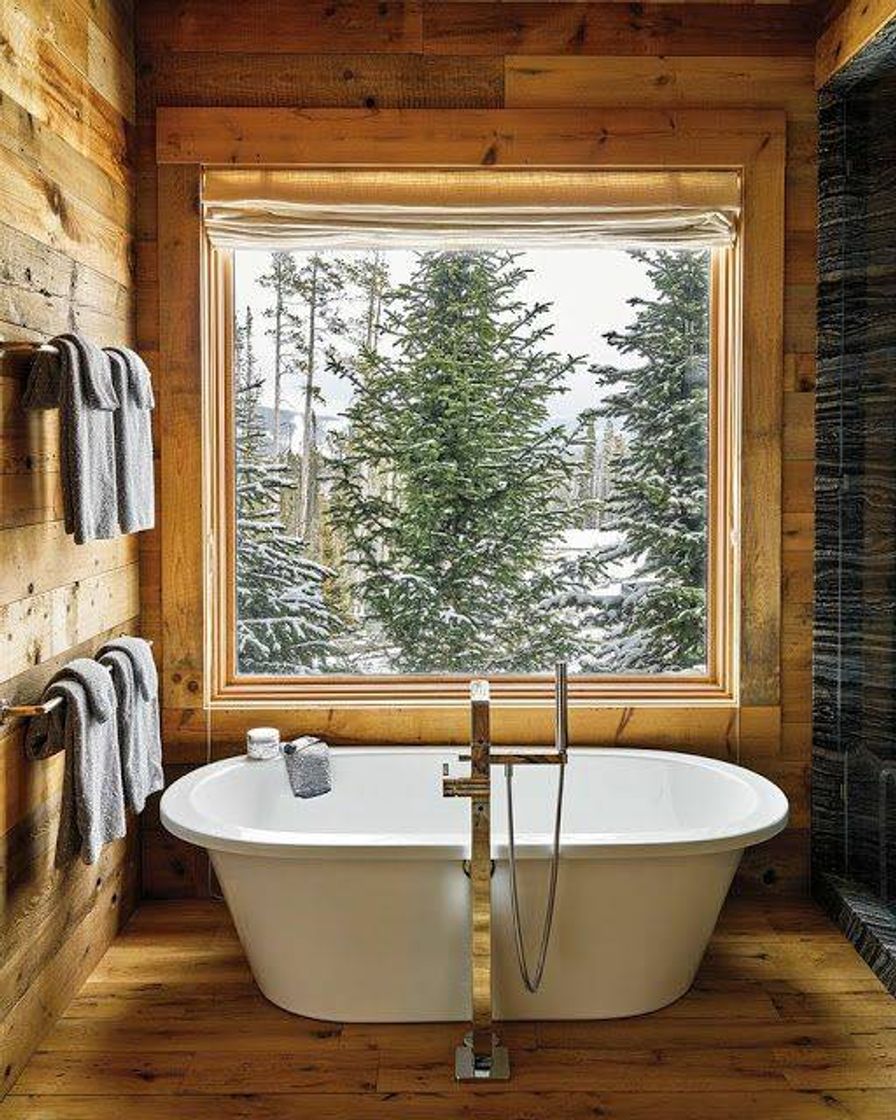 Social Wooden Bathroom