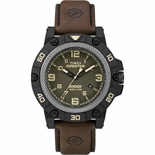 Place Timex Reloj Analógico para Hombre de Cuarzo con Correa en Cuero TW4B01200