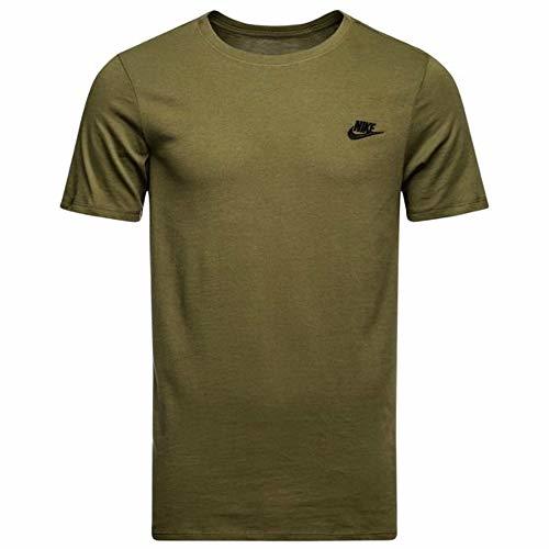 Nike Core tee Hombre Camiseta algodón T-Shirt Deportiva Fitness Verde, Tamaño