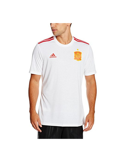 adidas Federación Española de Fútbol Euro 2016 - Camiseta de aficcionados Blanca
